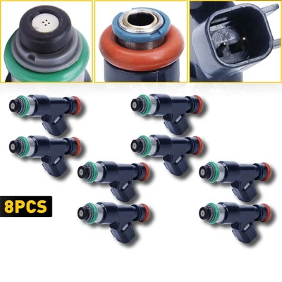 Fuel Injectors Set 2007-09 For Chevrolet Avalanche Tahoe Silverado/Suburba 1500 — 第 1/4 张图片