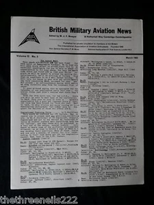 AIR BRITAIN MILITARY AVIATION NEWS - MARCH 1962 VOL 12 #3 - THE ANNUAL MEET - Picture 1 of 1