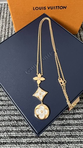LOUIS VUITTON（LV） Collana Louis Vuitton Cravatta Fiore Nacre Perla Diamante 750 PG