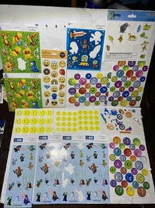 Variety Lot Of Hallmark Stickeroni Pooh Star Wars Emoji + Smiley Faces + animals - Picture 1 of 12