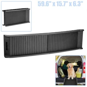 Dog Pet Ramp for Car Truck SUV Bed Non-Slip Stair Steps Travel Ladder Foldable - Picture 1 of 6