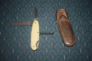 Vintage SELTEN Klinge Taschenmesser mit Beutel 2 Klingen & Weinöffner - Bild 1 von 4