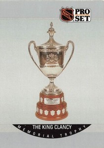 The King Clancy Memorial Trophy 1990-91 Pro Set #380 EX/NM