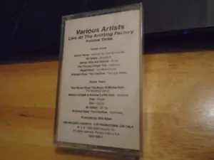 SEALED RARE PROMO Live at Knitting Factory 3 CASSETTE TAPE Negativland JOHN ZORN - Picture 1 of 2