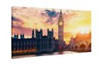 Leinwandbild Kunst-Druck London in der Abenddmmerung 120x60 cm