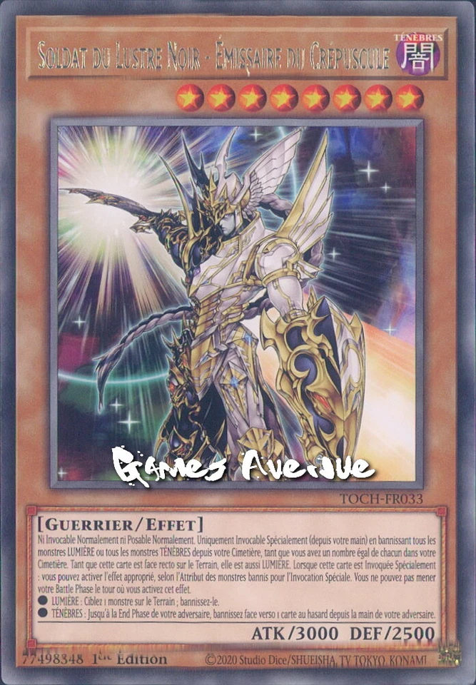 Yu-Gi-Oh ! Soldat du Lustre Noir - Emissaire TOCH-FR033 VF/RARE - Photo 1/1