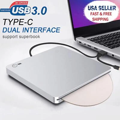Grabadora Externa Original USB 3.0 Reproductor DVD CD BD Grabadora Unidad SIL US Foto 1 de 4