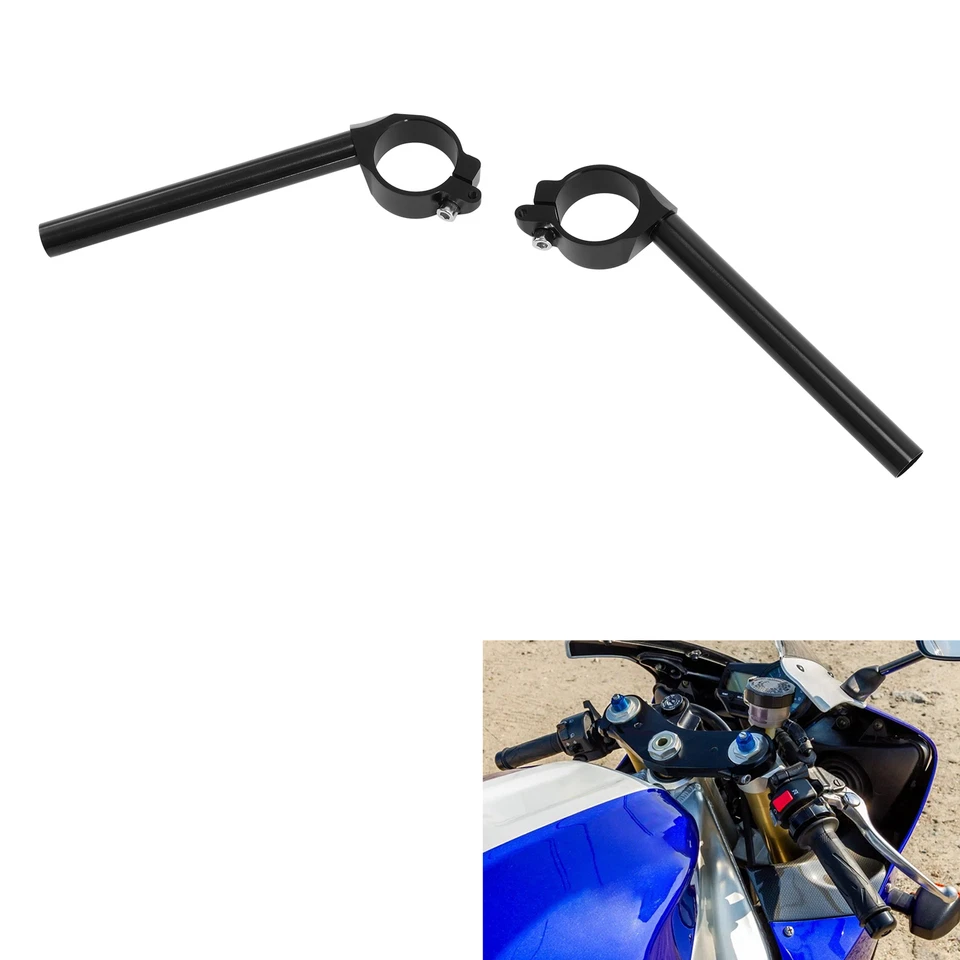 Manillar con clip de 50 mm apto para Yamaha YZF R1 YZF-R1 YZFR1 1998-2001 Foto 1 de 4