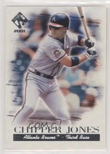 2001 Pacific Private Stock Silver Chipper Jones #13 HOF