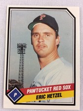 1989 Pawtucket Red Sox-TCMA Minor League Baseball Card-Eric Hetzel