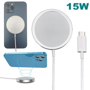 15W Magnetic Wireless Charger Pad Magsafe Charging For iPhone14 13 12 Pro Max AU - Picture 1 of 12