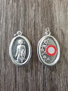 Saint Peregrine, Third Class Relic Medal, 22mm. Italy. - Bild 1 von 1