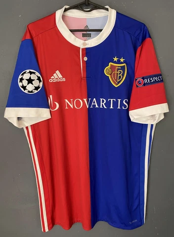 MEN FC BASEL 1893 2017/2018 CHAMPIONS LEAGUE SOCCER FOOTBALL SHIRT JERSEY SIZE L Cover