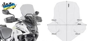Cupolino GIVI Fumé Specifico HONDA CB 500 X (19 > 22) 46 x 45 cm (H x L) - Foto 1 di 1