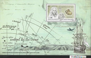 TAAF Frans Antarctica 2022 Decouverte Crozet schip blok postfris/mnh - Bild 1 von 1