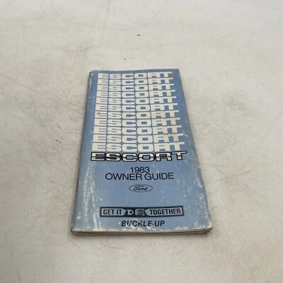 Ford Escort 1983 guía del propietario guantera manual 83 FoMoCo fabricante de equipos originales Foto 1 de 2