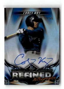 2019 Bowman Platinum - Refined Blue Foil /99 #RA-CR Corey Ray Auto - Picture 1 of 2