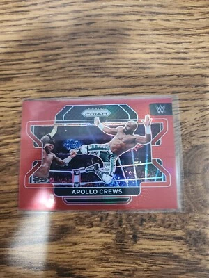 2022 Panini Prizm WWE Apollo Crews 058/299 Red Prizm - Image 1 of 2