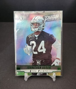 Johnathan Abram 2019 Panini Prestige  Rookie Xtra Points Green Foil Rc #246 Nfl
