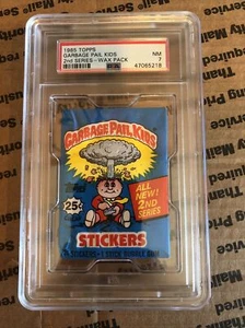 1985 Topps Garbage Pail Kids 2nd Series Wax Pack Psa 7 NearMint-Mint Os2 With 25 - Picture 1 of 3