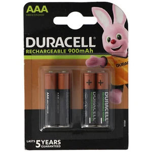 Duracell Recharge Ultra AAA Bateria NiMH Micro o pojemności do 850mAh do 900mAh - Zdjęcie 1 z 2
