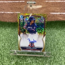 2023 Bowman Chrome Ricardo Olivar 1st Gold Mini-Diamond Refractor Auto (26/50)