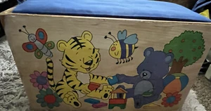 Big And Small Wooden Alphabet Blocks Wood Case  Good for Ages 19 Months Plus - Picture 1 of 5