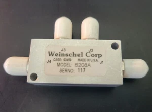 Conectores SMA de despegue acoplador resistivo de 4 puertos Weinschel Corp 6208A, acoplados a CC - Imagen 1 de 13