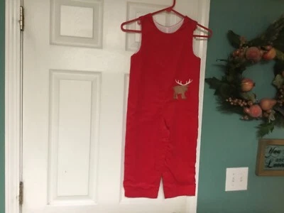 Mameluco de vacaciones Kelly's Kids rojo pana Rudolph reno talla 4 (CON56) Foto 1 de 4