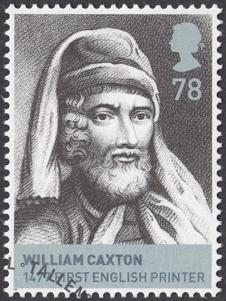 William Caxton illustrated on  2008 fine used GB  stamp - Image 1 of 1