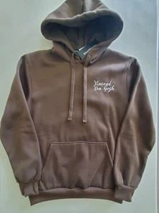 Vincent Van Gogh Brown Sweatshirt Hooded "Faded Flames Wheat Field" NWT Size M - Picture 1 of 15