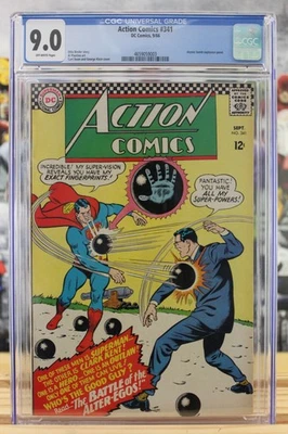 Action Comics #341 ~ 9/1966 ~ CGC Grade 9.0, Off-White Pages ~  New Slab 12/8/25 - Image 1 of 4