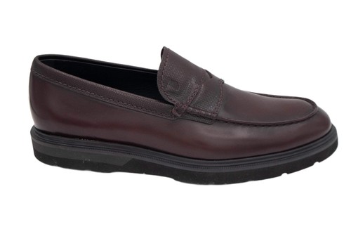 TOD’S Mocassini uomo Tods in pelle con dettaglio ciottolato colore bordeaux