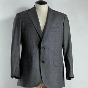 Men Suitsupply Blazer 100% Wool Jacket Grey Pinhead Sport Coat Size UE. 25 US 40 - Picture 1 of 15
