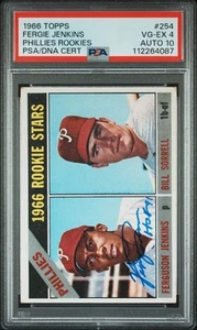 1966 Topps Phillies Rookies #254 Phillies Rookies PSA 4 Auto 10 - Picture 1 of 2