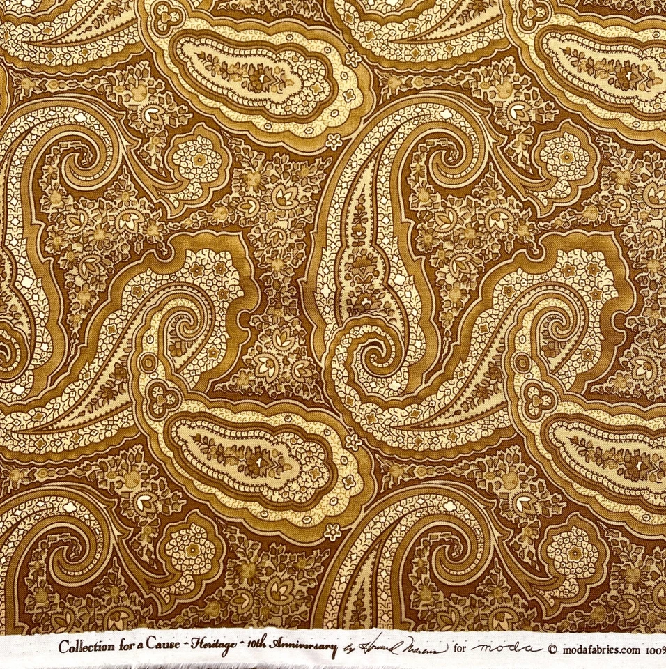 COLLECTION FOR A CAUSE - HERITAGE #46001 by Howard Marcus for Moda Paisley 1 yd - Image 1 of 1