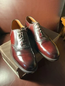 Alden 994 Shell Cordovan Cap Toe Oxford, Farbe 8 Burgundy Barrie Last Gr.11B Neu im Karton - Bild 1 von 9