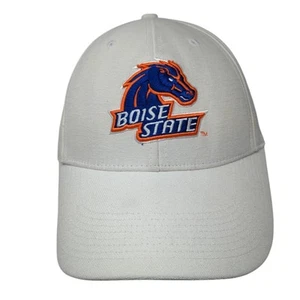 Boise State Broncos Fitted Hat White OSFA Embroidered Nike Swoosh Logo NCAA - Picture 1 of 11