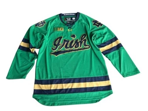 Under Armour Green Notre Dame Fighting Irish Hockey Jersey Men’s L - Picture 1 of 5