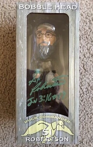 DUCK DYNASTY Duck Commander Bobble Head SI Robertson Firmado Autografiado Automático Nuevo - Imagen 1 de 7