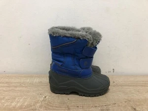 CAMPRI UNISEX KIDS BLUE HOOK & LOOP FASTENING FUR SNOW BOOTS UK 8 EUR 25.5 K59 - Picture 1 of 6
