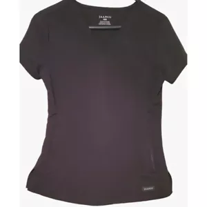 Blusa Médica Jaanuu Talla Pequeña Negra Bolsillos Costilla S Cuello Enfermería Trabajo Médico - Imagen 1 de 5