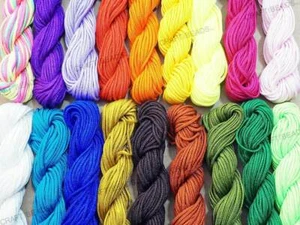 Corda Nylon 1,5mm Qualità Superiore Nodo Cinese Shamballa Macramè Corda Perline - Foto 1 di 23