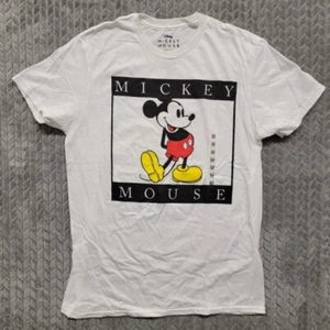 Walt Disney Short Sleeve Graphic T-Shirt Mickey Mouse White Men's Size Med NWT - Picture 1 of 7