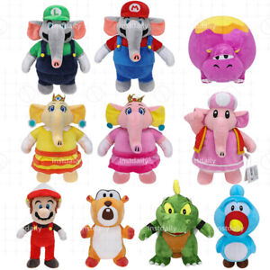 Super Mario Bros Wonder Plush Toys Elephant Mario Stuffed Doll Kids Xmas Gifts