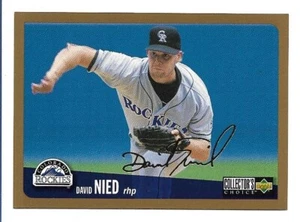 David Nied 1996 Collector's Choice Gold Signature #134 Colorado Rockies - Imagen 1 de 2