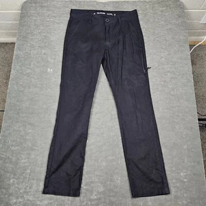 Fox Racing Hose Herren 31x30 (Etikett 31) Slim Schwarz Essex Chino Baumwolle Stretch - Bild 1 von 9