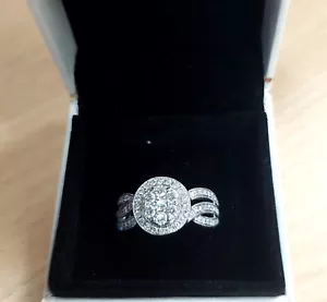 14ct Gold & Diamond Ring 1ct MHJ - Picture 1 of 1