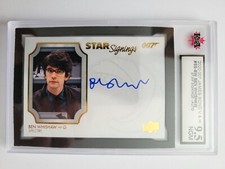 Ben Whishaw 2020 James Bond Star Signings Auto Card KSA Graded 9.5!!!