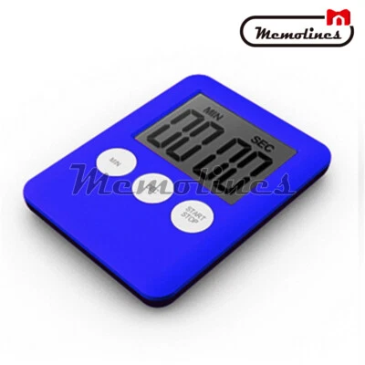 Large LCD Display Digital Kitchen Timer Count Down Up Clock Loud Alarm - Image 1 of 4